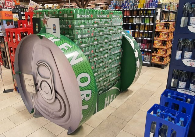 Aussendienst Layout Bierbranche Merchandising Heineken